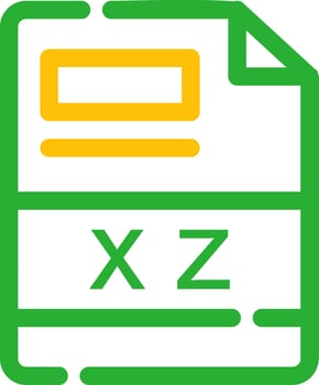 xz Creative Icon Design vector