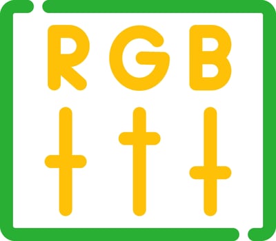 Rgb Creative Icon Design vector
