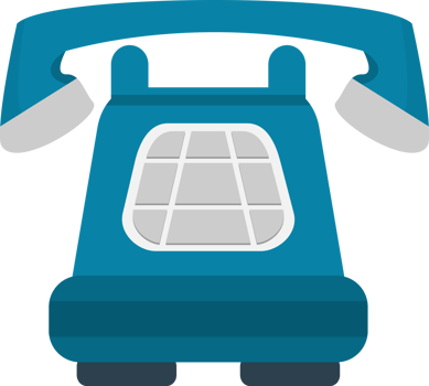 Closeup blue phone with white button. Suitable for technology, communication, mobile app concepts. Can be used in website designs. png
