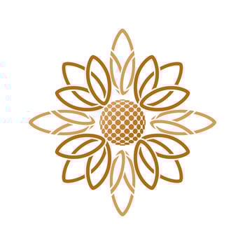 Circle ornament logo vector