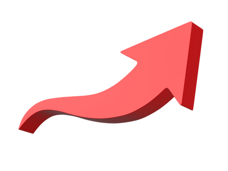 3D Arrow icon Isolated on transparent background png