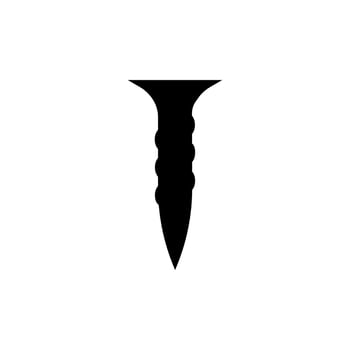 Self-tapping screw icon vector. Screw illustration sign. Bolt symbol or logo. vector