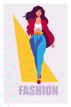 Fashion show poster vector