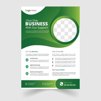 Modern and Creative Business Flyer Template vector