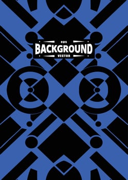 Blue black Abstract Background With Geometric Pattern Vector Eps For Sublimation Texture