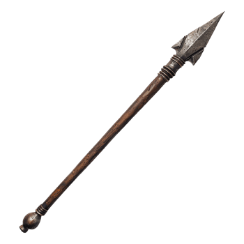 AI generated Ancient war spear isolated on transparent background png