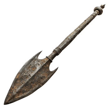 AI generated Ancient war spear isolated on transparent background png
