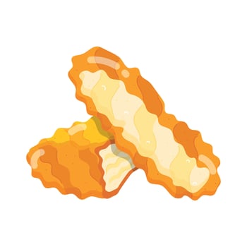 Trendy Chicken Delights Flat Stickers vector