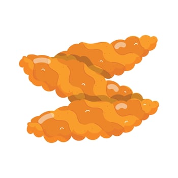 Trendy Chicken Delights Flat Stickers vector