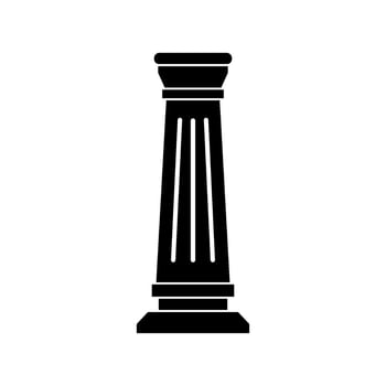 Temple column illustrated on white background vector