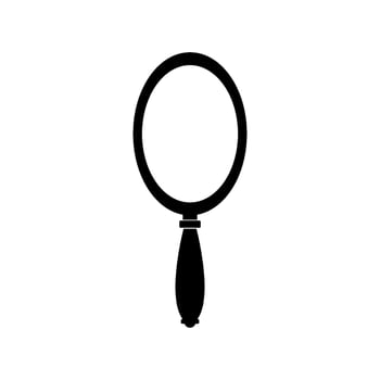 Mirror illustrated on white background vector