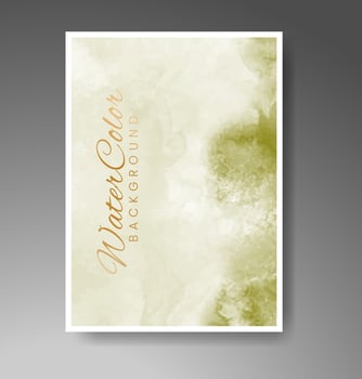 Cards with watercolor background. Design for your cover, date, postcard, banner, logo. vector