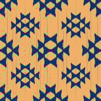Southwestern Navajo pattern triangle diamond motifs for textiles vector