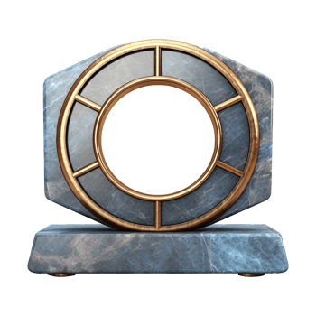 AI generated Marble podium 3d realistic render with transparent background png