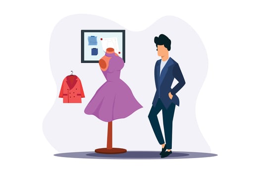Fashion Style Flat Illustration Design vector
