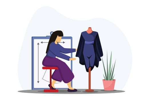Fashion Style Flat Illustration Design vector