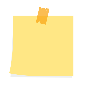Paper sticky note png