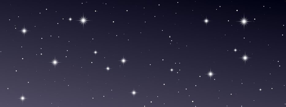 Night sky with many stars vector