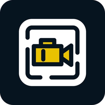 Video Glyph Two Color Icon vector