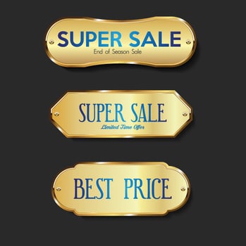 Best choice, order now, special offer, new and big sale banners. Red ribbons, tags and stickers. Vector illustration.