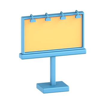 3D Illustration City billboard png