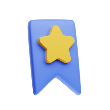 3D Illustration favorite button png