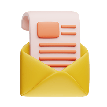 3D Illustration newsletter png
