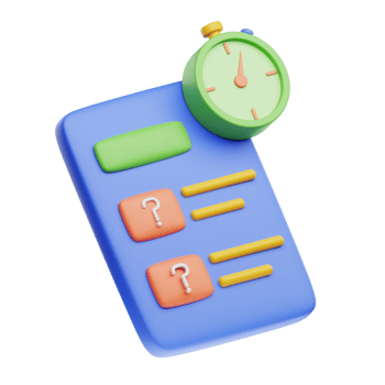 3D Illustration quiz png