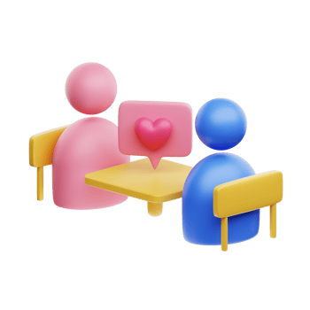 3D Illustration casual meetup png