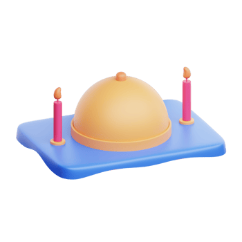 3D Illustration restaurant date png