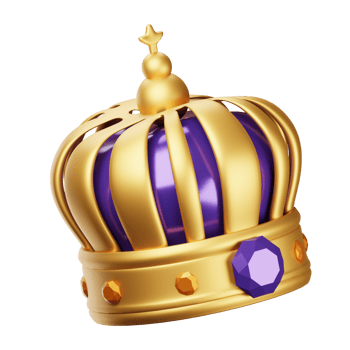 3D Fantasy Illustration crown png