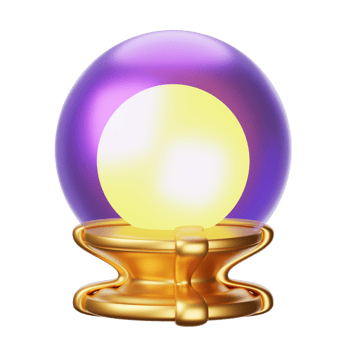 3D Fantasy Illustration crystal ball png