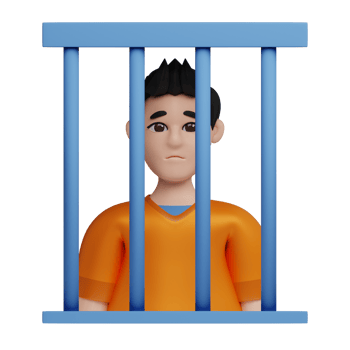 3D Illustration Law guilty png