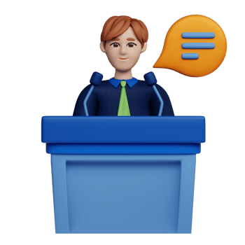 3D Illustration Law testimony png