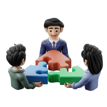 3D Illustration Business Teamwork collaboration png