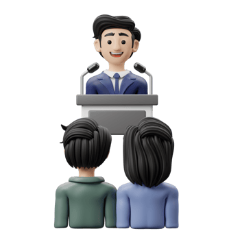 3D Illustration Business Teamwork conference png