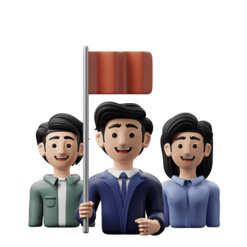 3D Illustration Business Teamwork leadership png