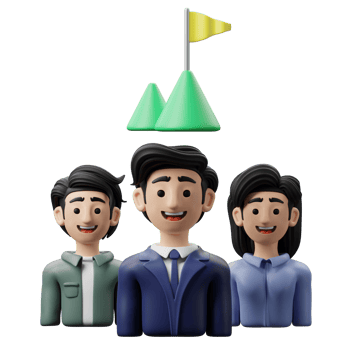 3D Illustration Business Teamwork mission png