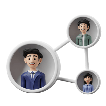 3D Illustration Business Teamwork network png