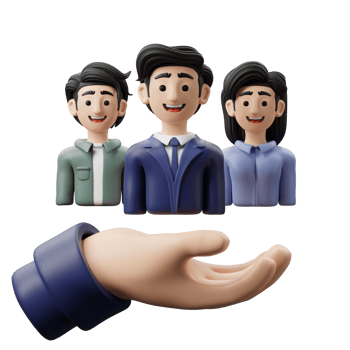 3D Illustration Business Teamwork Support png