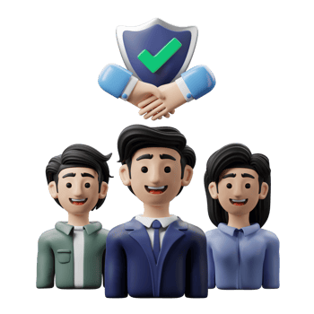 3D Illustration Business Teamwork Trust png