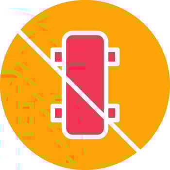 No Skating Vector Icon