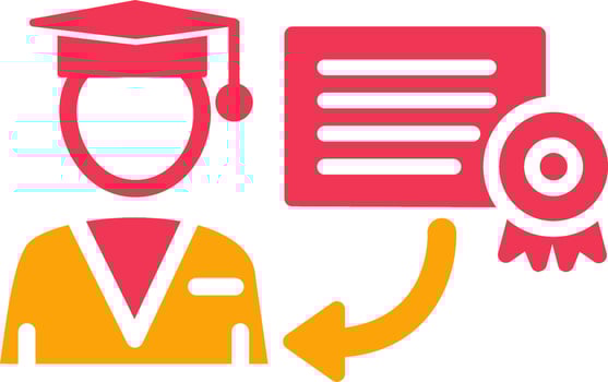 Receiving Degree Vector Icon