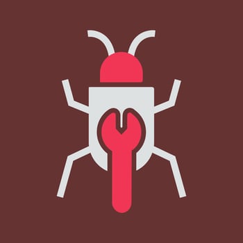 Bug Fixing Vector Icon