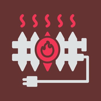 Heat Radiator Vector Icon