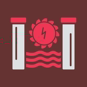 Hydro Power Vector Icon