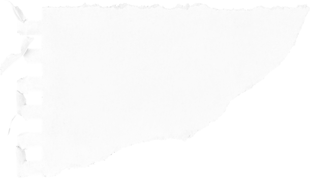 White Torn Ripped Paper Piece, Graphic Element png