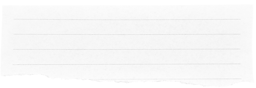 White Torn Paper Piece png
