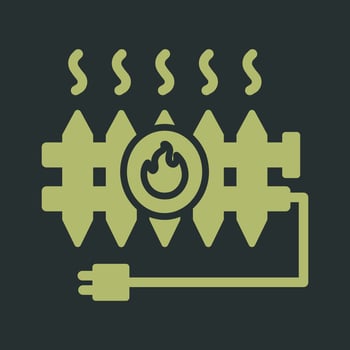 Heat Radiator Vector Icon