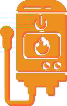 Tankless Water Heater Vector Icon
